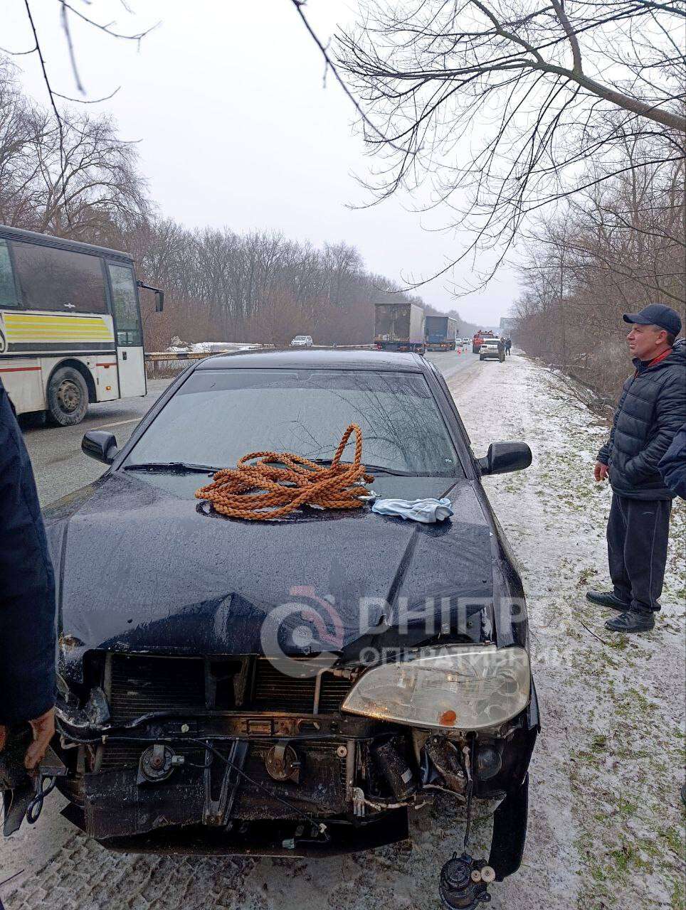 Затори та ДТП у Дніпрі 12.02.2026: негода значно ускладнила рух