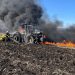 На Христинівщині серед поля спалахнув трактор — Новости Черкасс
