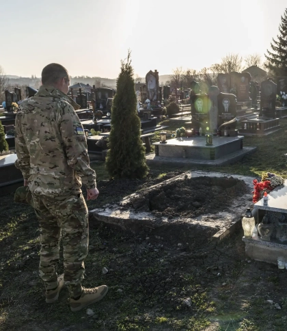 Звільнений з полону Назар Далецький прийшов на свою могилу вдома на Львівщині