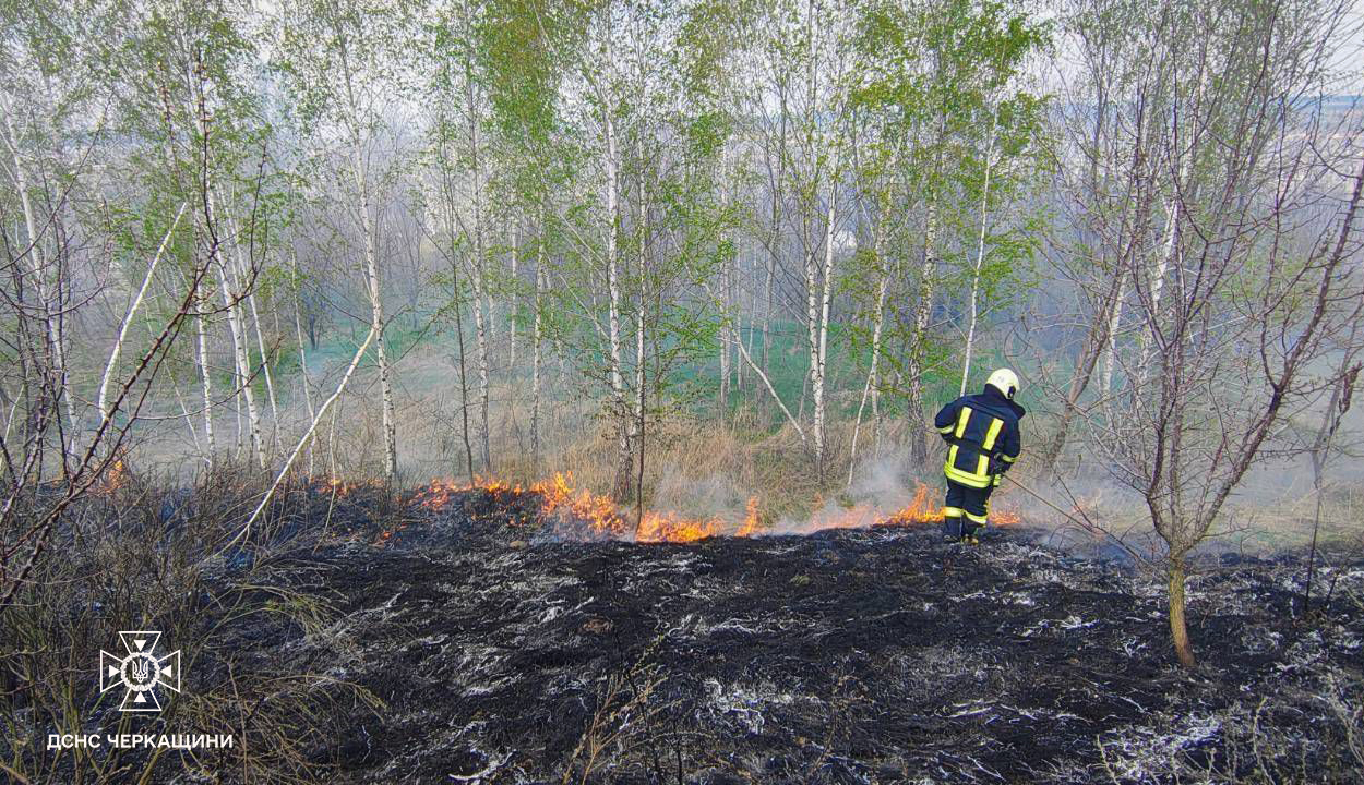 пжежник на фоні пжежі