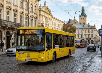Автобус 84 місто Львів