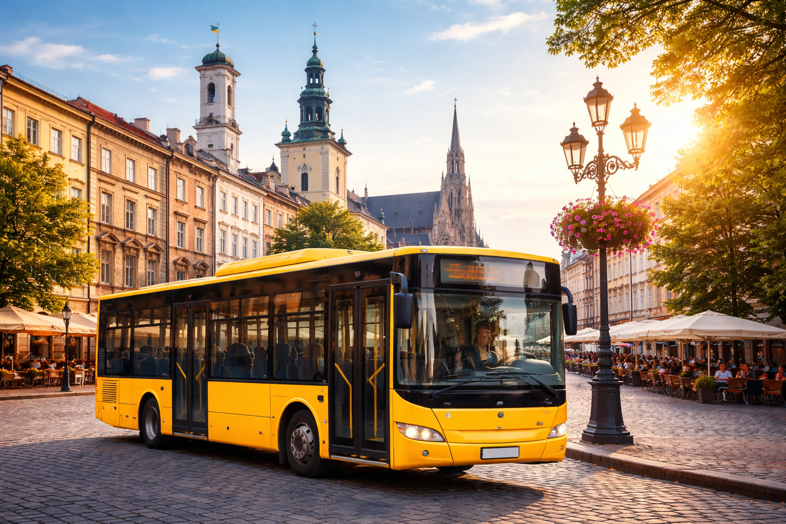 Маршрутка 84 їде по Львову