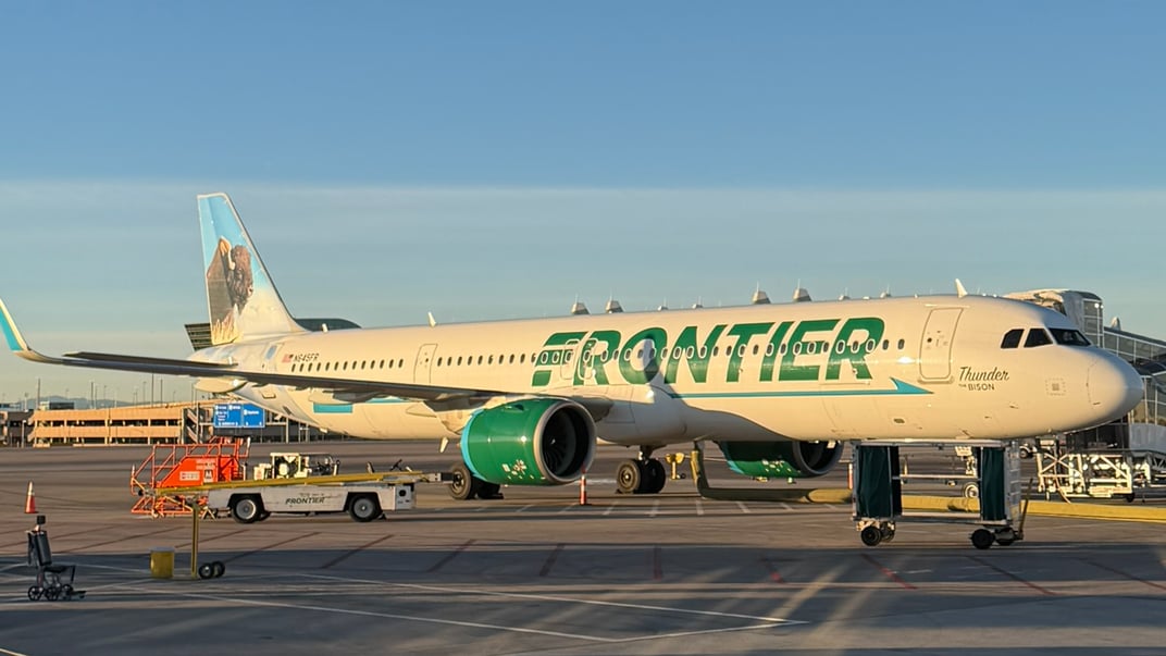 Ілюстративне фото. Літак компанії Frontier Airlines