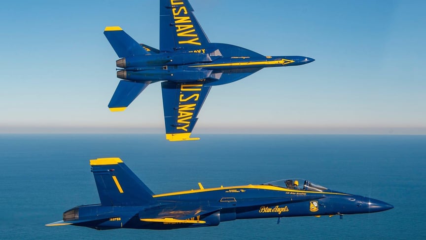 Ілюстративне фото. Демонстраційні літаки F/A-18