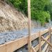 На в’їзді до Львова триває укріплення схилу: 40% габіонної стінки вже зведено –